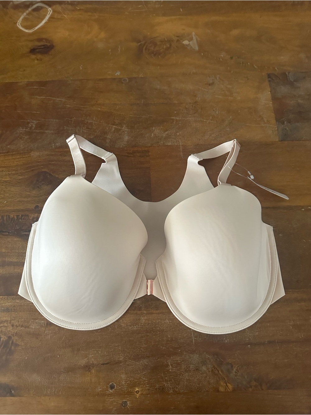 Soma Vanishing‎ 360 Light Cream T-Shirt Bra with Front Closure size 36DDD NWT
